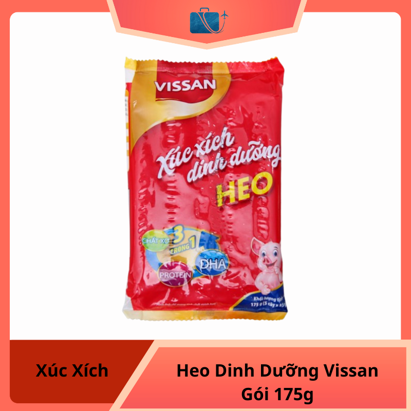Xúc Xích Heo Dinh Dưỡng Vissan Gói 175g