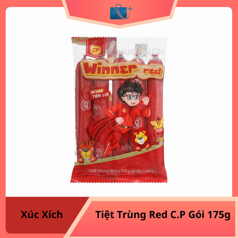 Xúc Xích Tiệt Trùng Red C.P Gói 175g