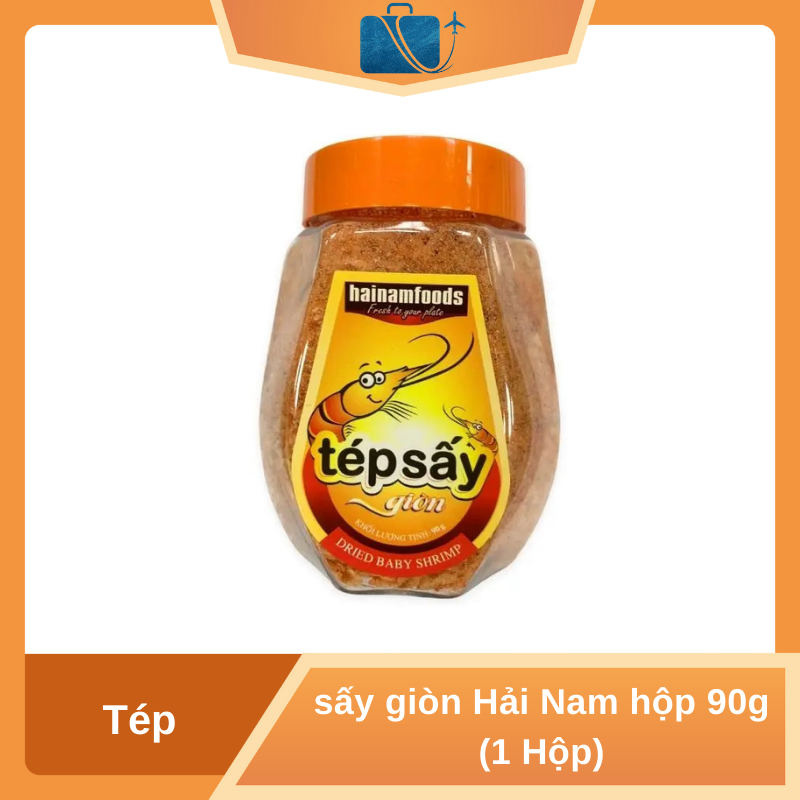 Tép Sấy Giòn Hải Nam Hộp 90g