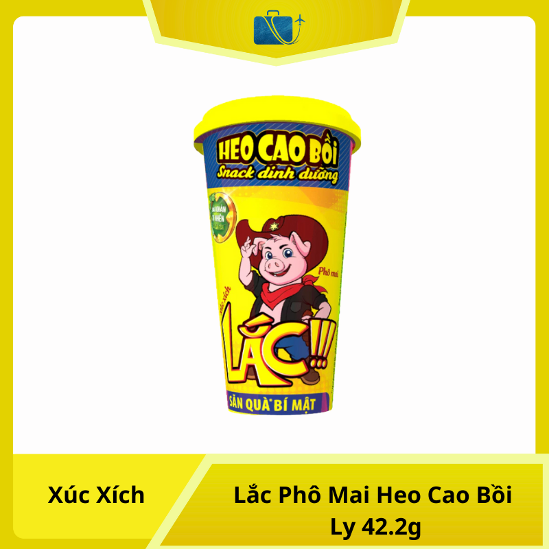 Xúc Xích Lắc Phô Mai Heo Cao Bồi Ly 42.2g