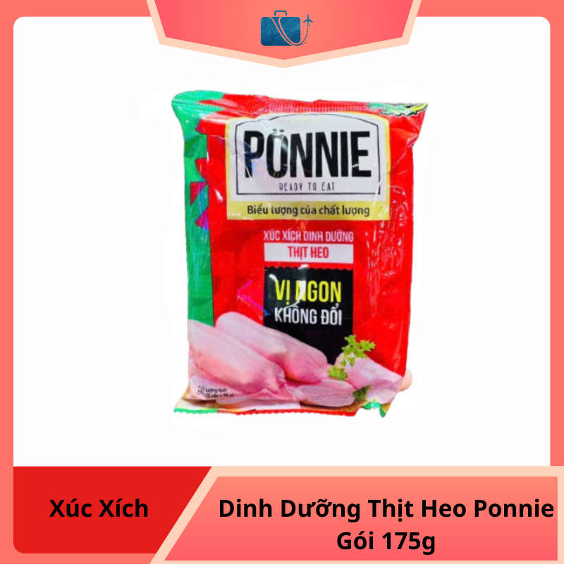 Xúc Xích Dinh Dưỡng Thịt Heo Ponnie Gói 175g