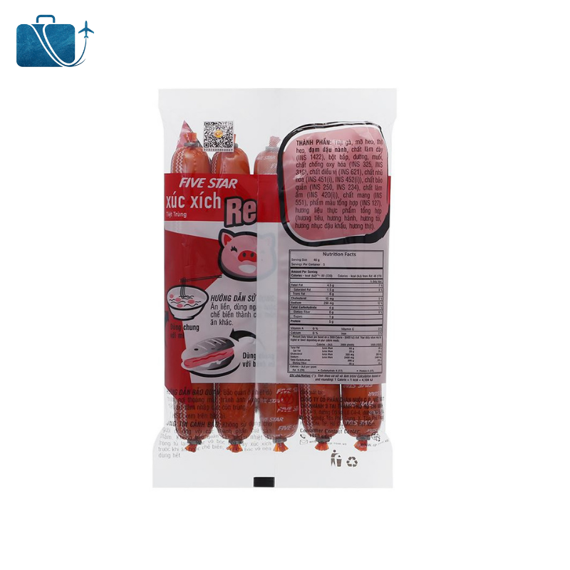 Xúc Xích Five Star Red C.P Gói 200g 3