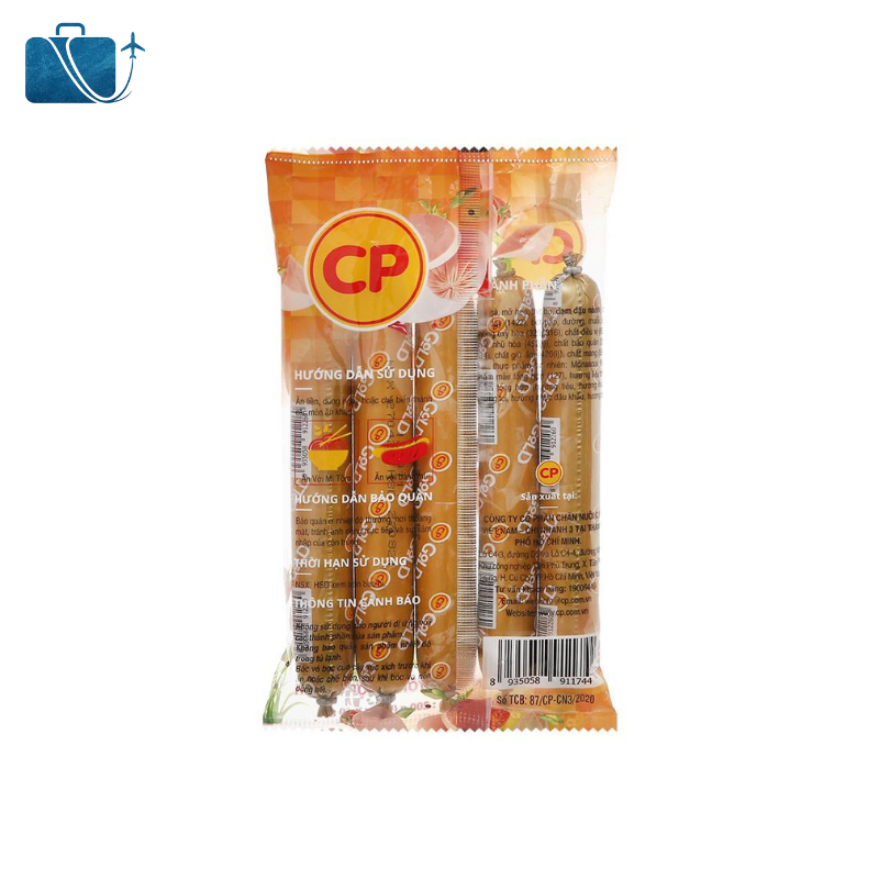 Xúc Xích Bò Tiệt Trùng Gold C.P Gói 200g 2