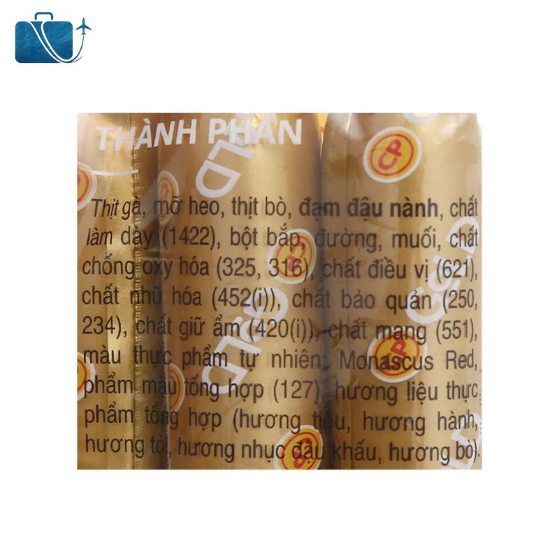 Xúc Xích Bò Tiệt Trùng Gold C.P Gói 200g 4