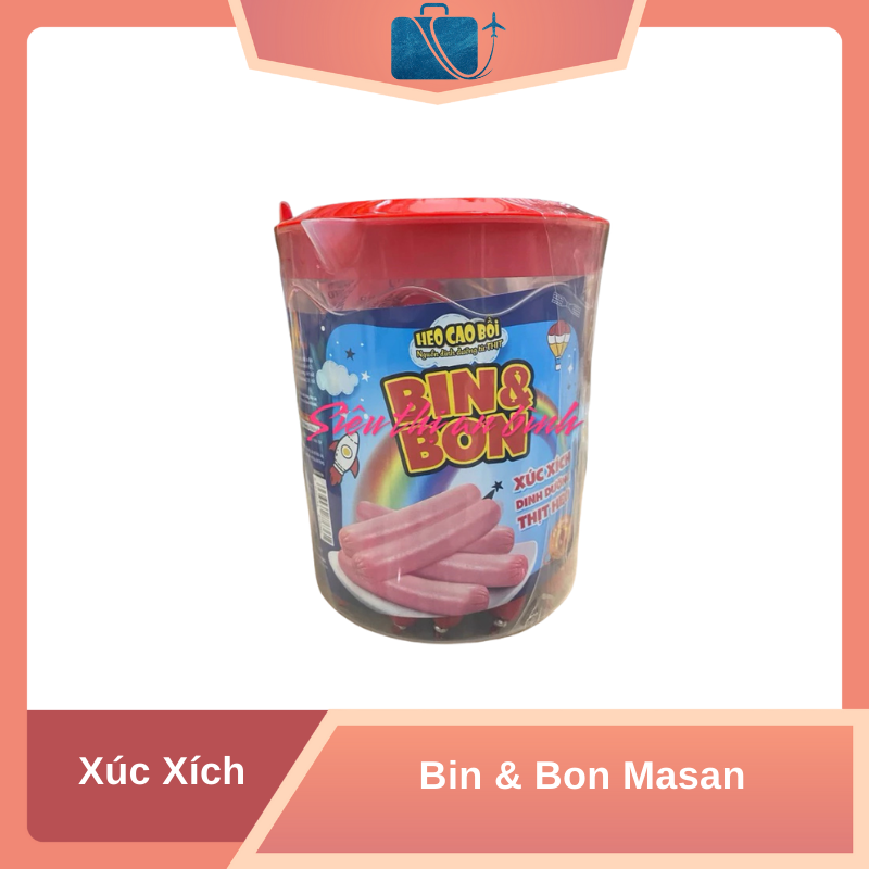 Hộp 50 Cây Xúc Xích Heo Cao Bồi Bin & Bon Masan