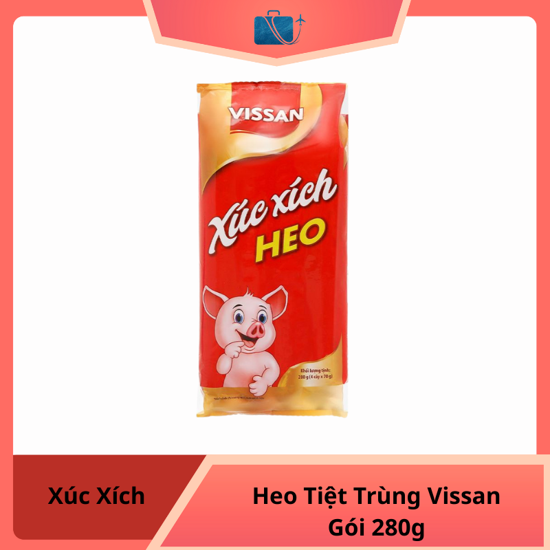 Xúc Xích Heo Tiệt Trùng Vissan Gói 280g