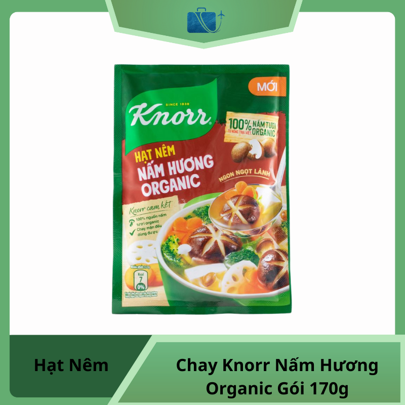 Hạt Nêm Chay Knorr Nấm Hương Organic Gói 170g