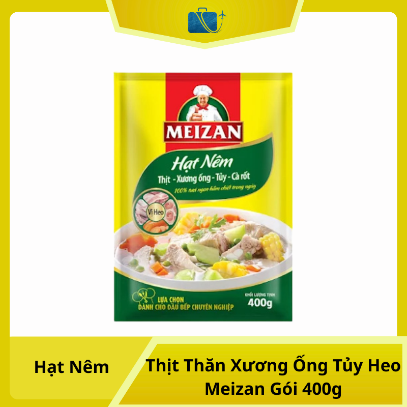 Hạt Nêm Thịt Thăn Xương Ống Tủy Heo Meizan Gói 400g