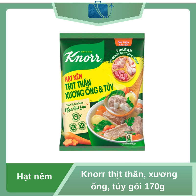 Hạt Nêm Knorr Thịt Thăn, Xương Ống, Tủy Gói 170g
