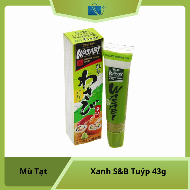 Mù Tạt Xanh S&B Tuýp 43g