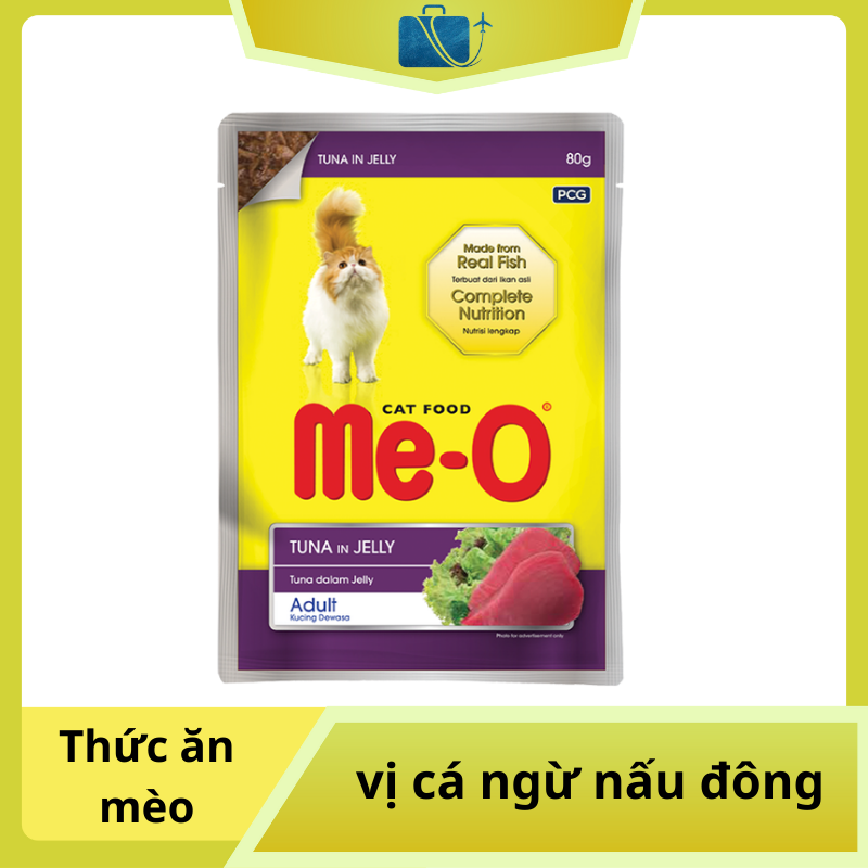 Thức Ăn ME-O Cá Ngừ Nấu Đông – Mềm Ngon, Mèo Ăn Hết Sạch
