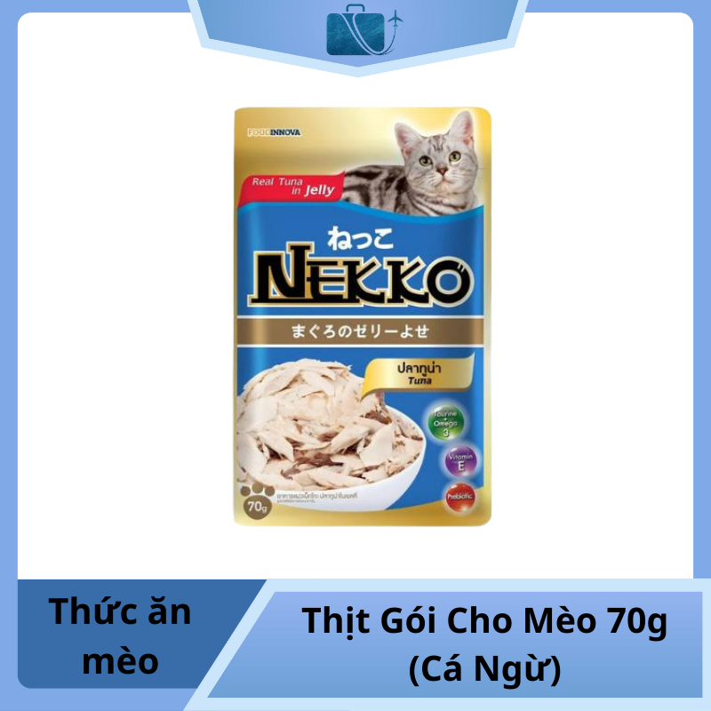 NEKKO (Jelly) Cá Ngừ 70g – Thức Ăn Ướt Cho Mèo Thơm Ngon, Bổ Dưỡng
