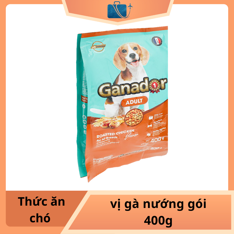 Thức Ăn Chó Trưởng Thành Ganador Vị Gà Nướng 400g – Dinh Dưỡng Toàn Diện Cho Boss
