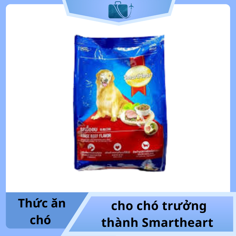 Thức Ăn Cho Chó Trưởng Thành Smartheart 1.5kg – Tăng Cường Miễn Dịch, Dinh Dưỡng Toàn Diện