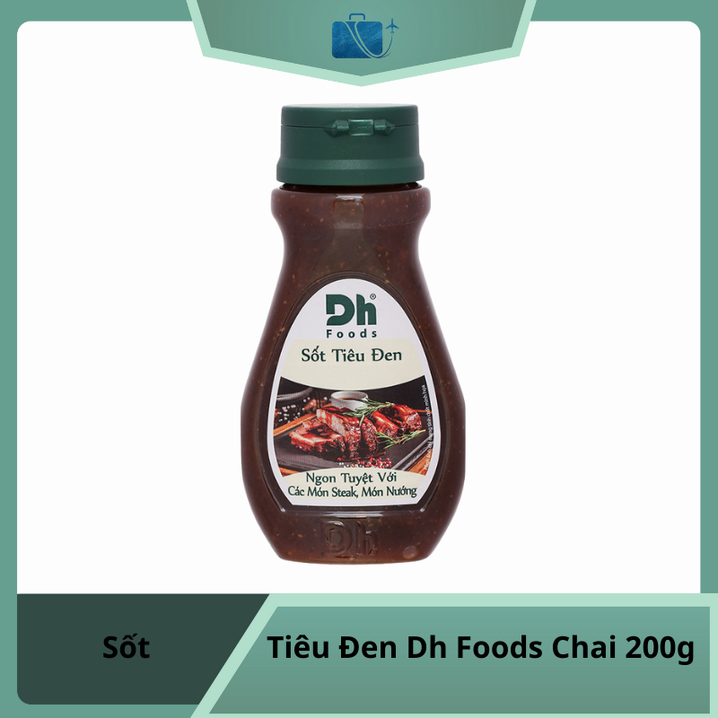 Sốt Tiêu Đen Dh Foods Chai 200g