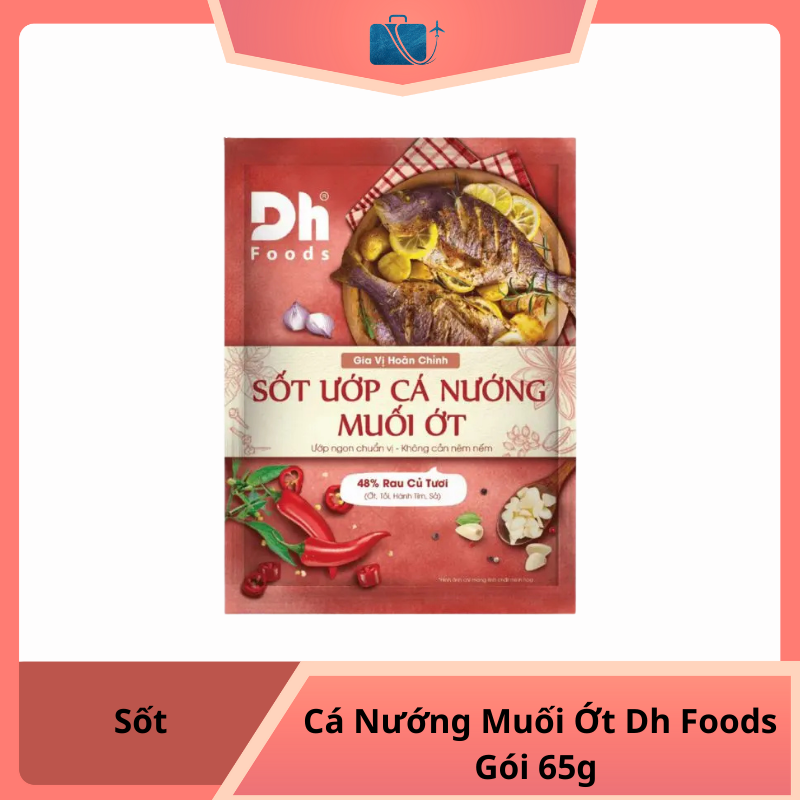 Sốt Cá Nướng Muối Ớt Dh Foods Gói 65g