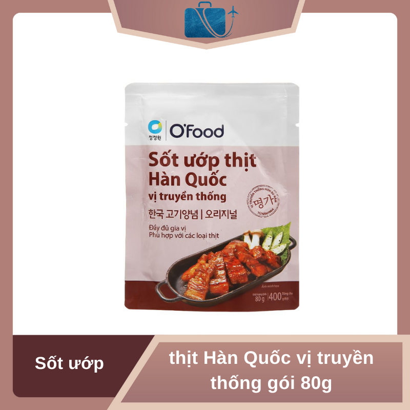 Sốt Ướp Thịt Hàn Quốc O'Food vị truyền thống gói 80g