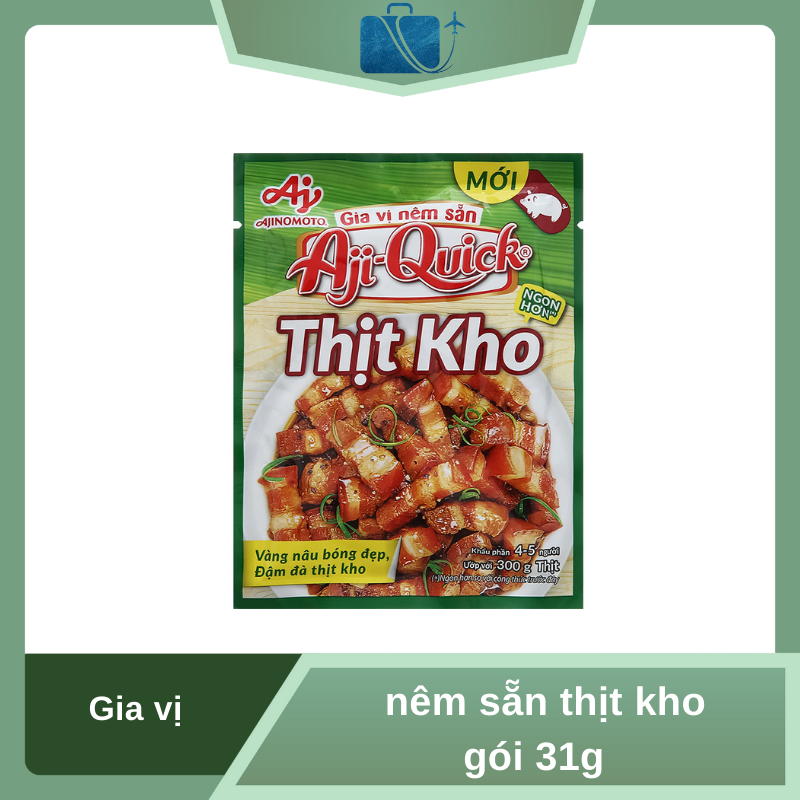 Gia Vị Nêm Sẵn Thịt Kho Aji-Quick 31g