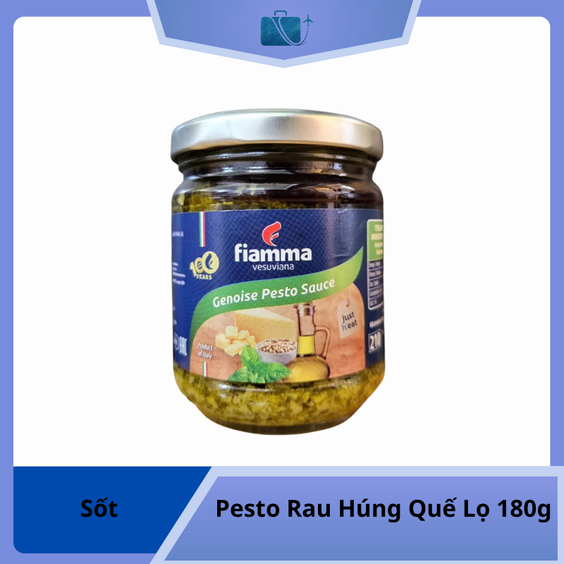 Sốt Pesto Rau Húng Quế Lọ 180g