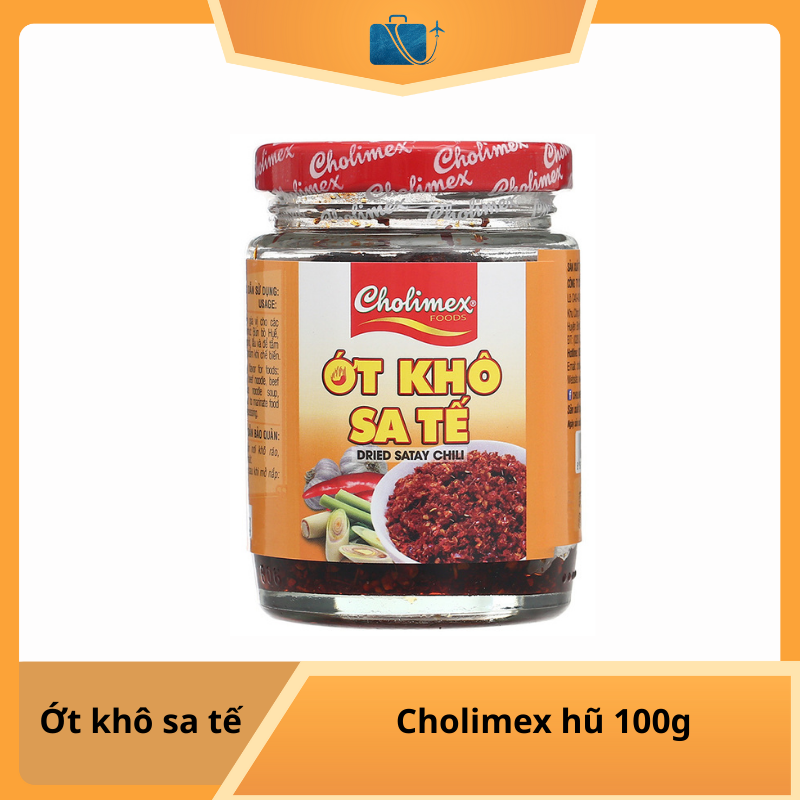 Ớt khô sa tế Cholimex hũ 100g