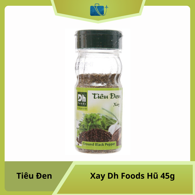 Tiêu Đen Xay Dh Foods Hũ 45g