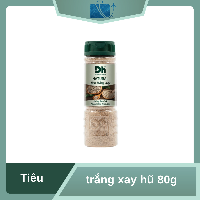 Tiêu trắng xay DH Foods hũ 80g