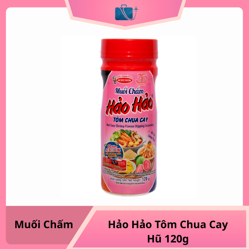 Muối Chấm Hảo Hảo Tôm Chua Cay Hũ 120g