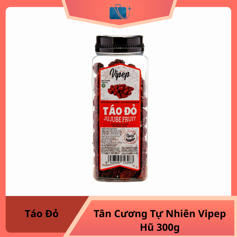 Táo Đỏ Tân Cương Tự Nhiên Vipep Hũ Nhựa