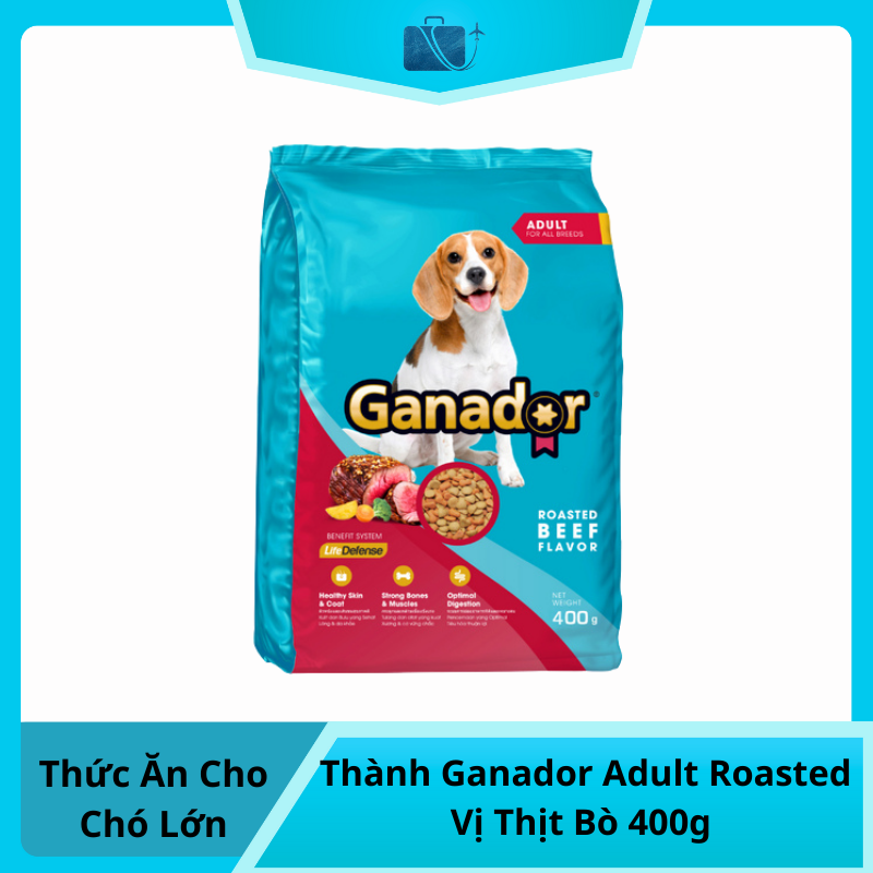Thức Ăn Cho Chó Trưởng Thành Ganador Adult Roasted Vị Thịt Bò 400g