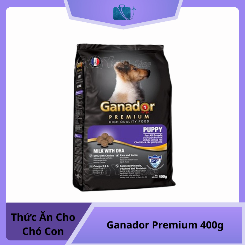 Thức Ăn Hạt Cho Chó Con Ganador Premium 400g