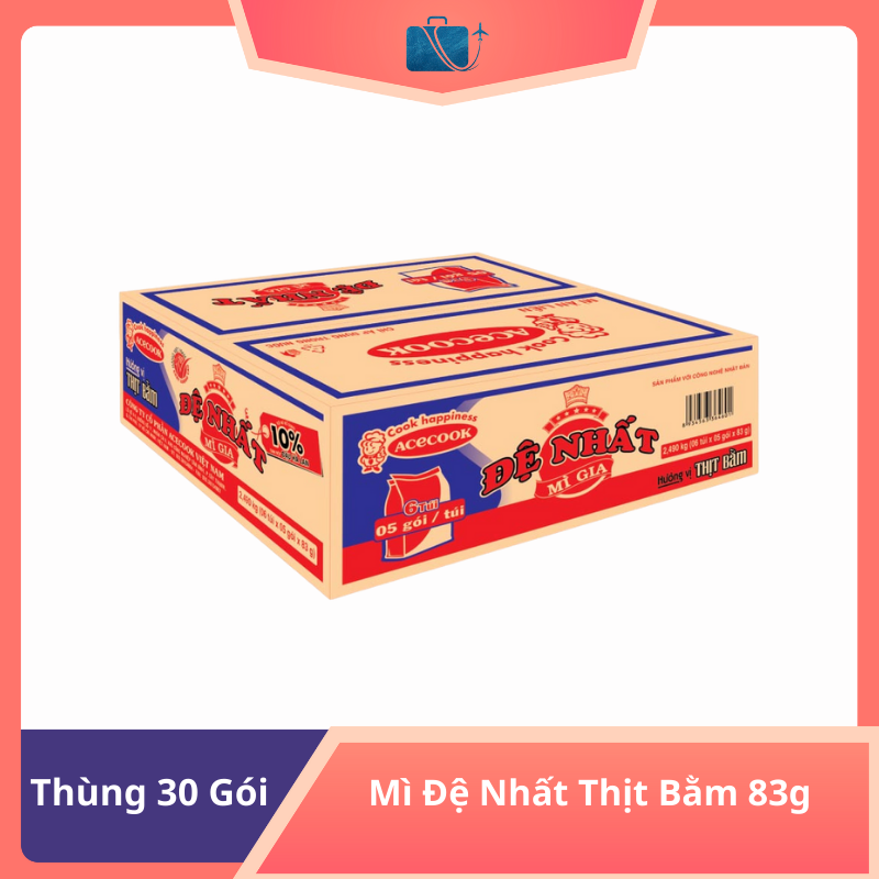 Thùng 30 Gói Mì Đệ Nhất Thịt Bằm 83g