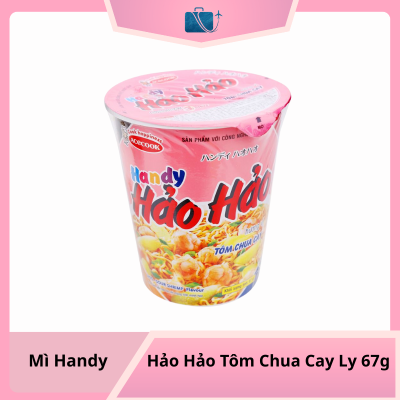 Mì Handy Hảo Hảo Tôm Chua Cay Ly 67g