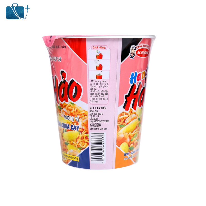 Mì Handy Hảo Hảo Tôm Chua Cay Ly 67g 2