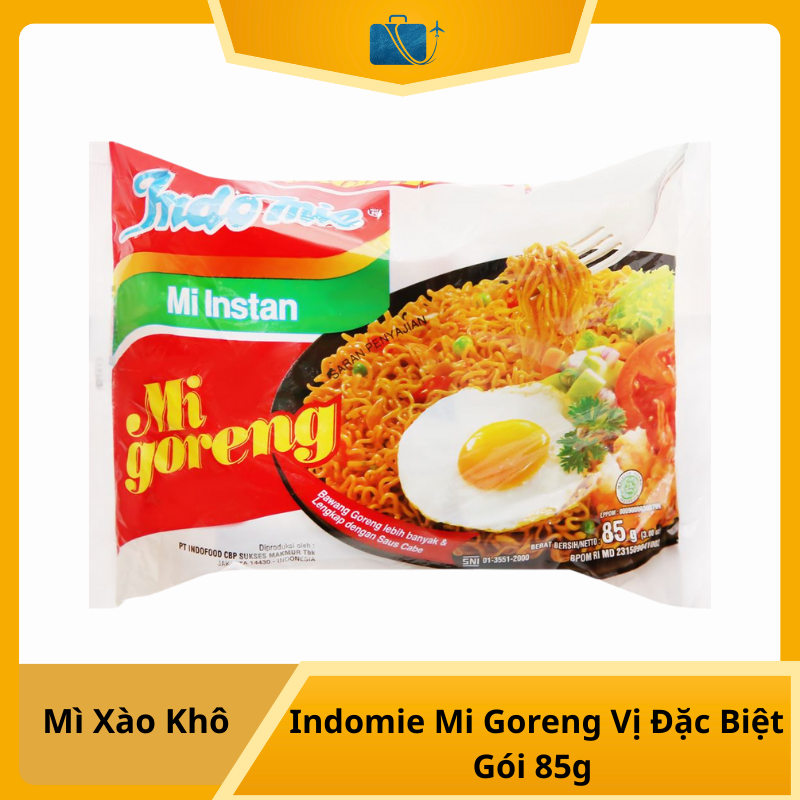 Mì Xào Khô Indomie Mi Goreng Vị Đặc Biệt Gói 85g