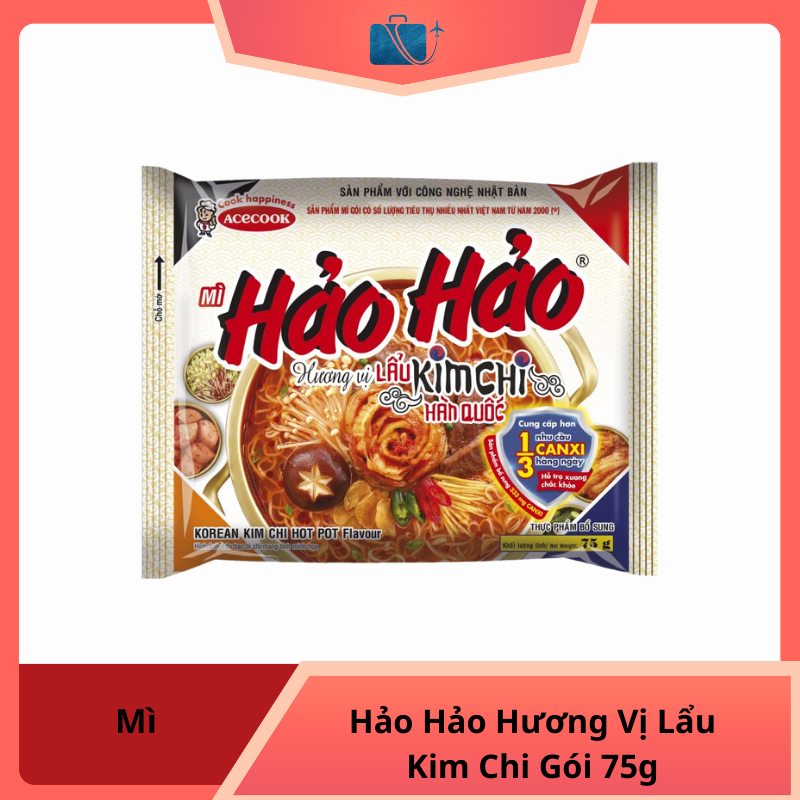 Mì Hảo Hảo Hương Vị Lẩu Kim Chi Hàn Quốc Gói 75g