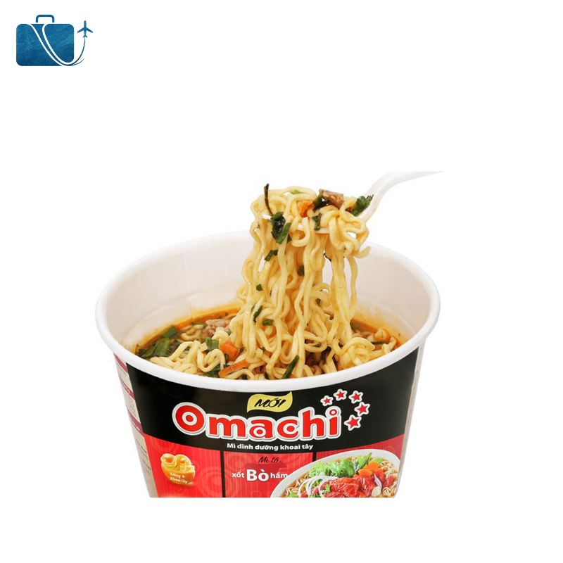 Mì Khoai Tây Omachi Xốt Bò Hầm Hộp 92g 2