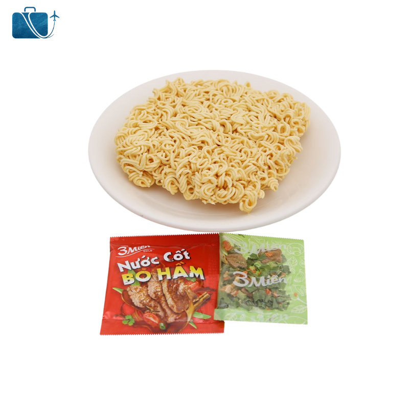 Mì 3 Miền Gold Bò Hầm Rau Thơm Gói 75g 2