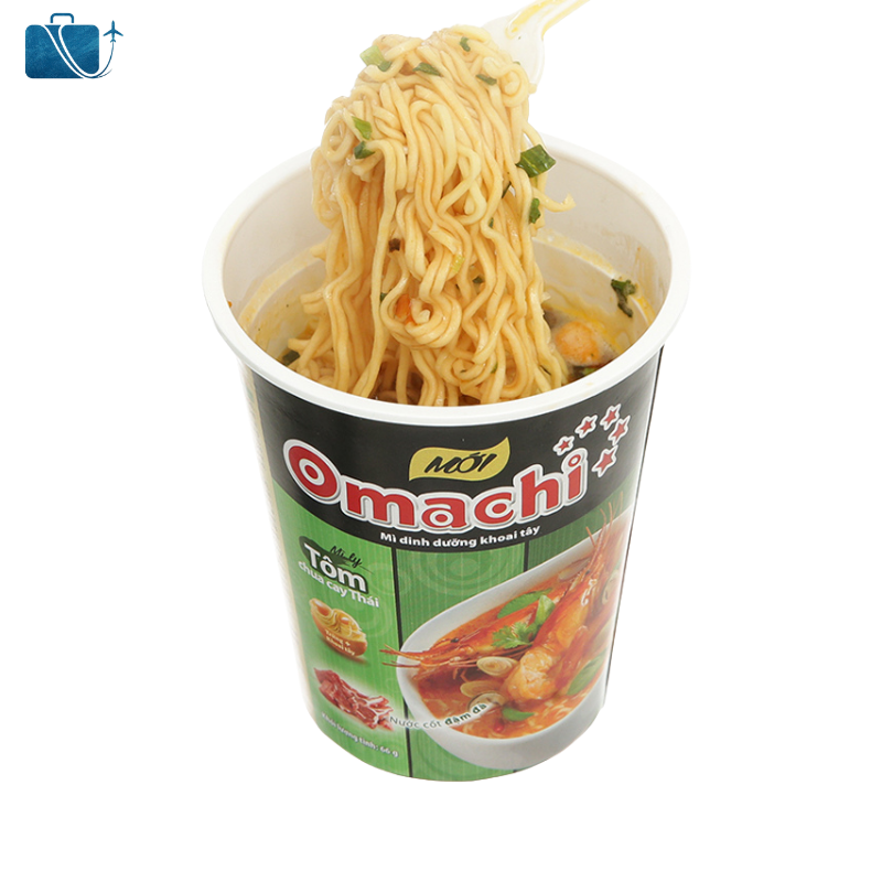 Mì Khoai Tây Omachi Tôm Chua Cay Thái Ly 66g 3