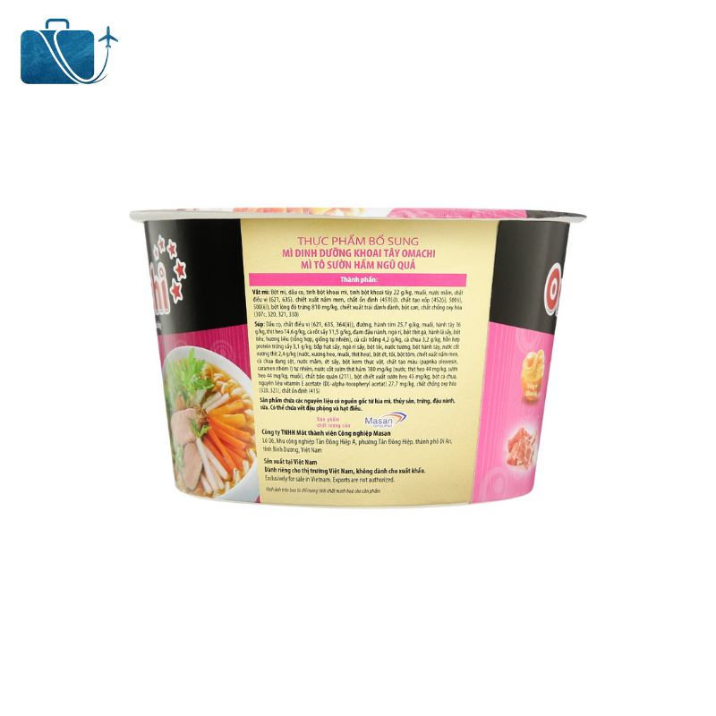 Thùng 18 Hộp Mì Khoai Tây Omachi Sườn Hầm Ngũ Quả 95g 2