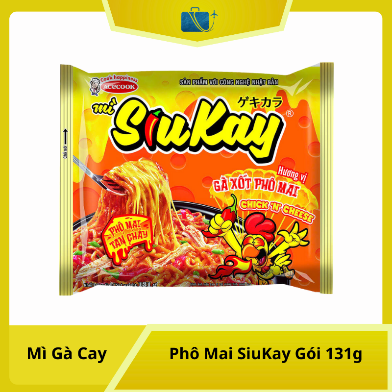 Mì Gà Cay Phô Mai SiuKay Gói 131g