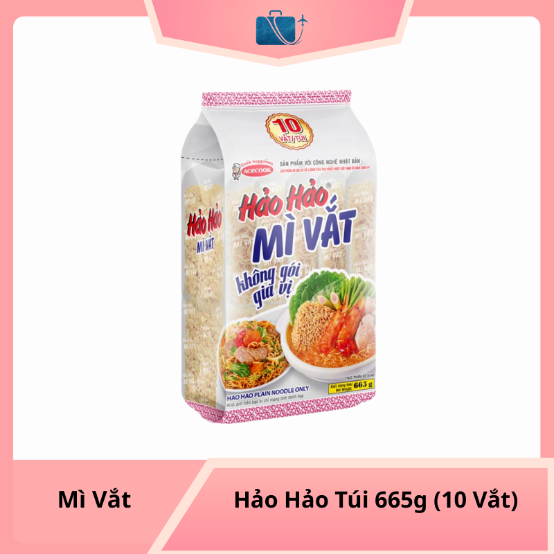Mì Vắt Hảo Hảo Túi 665g (10 Vắt)