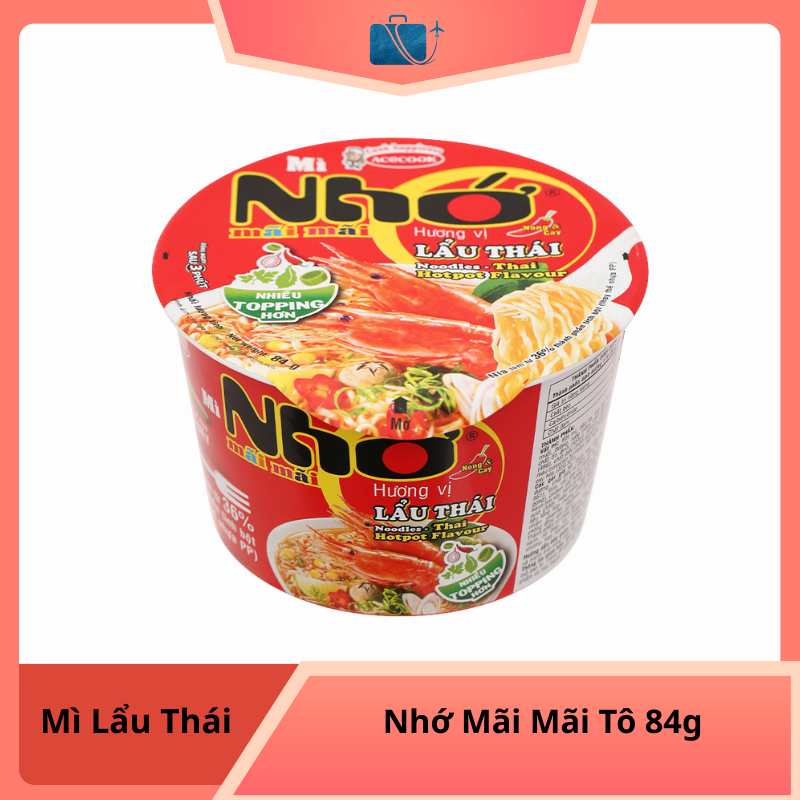 Mì lẩu Thái Nhớ mãi mãi tô 84g