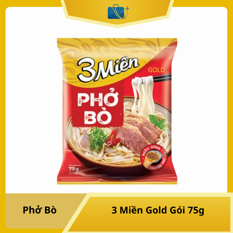 Phở Bò 3 Miền Gold Gói 75g
