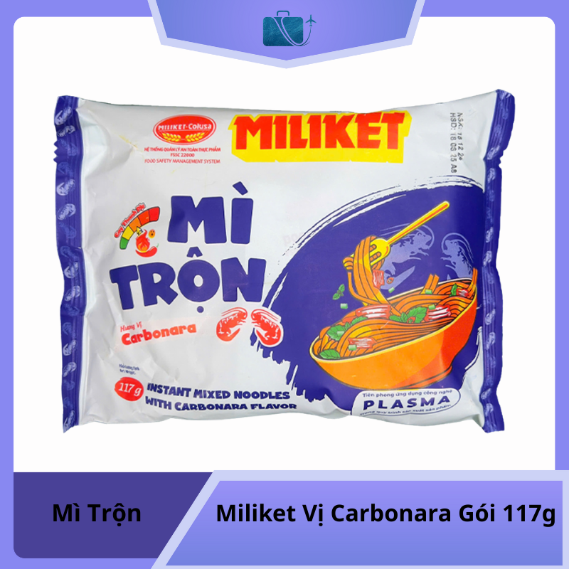 Mì Trộn Miliket Vị Carbonara Gói 117g