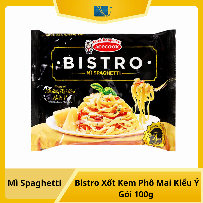 Mì Spaghetti Bistro Xốt Kem Phô Mai Kiểu Ý Gói 100g