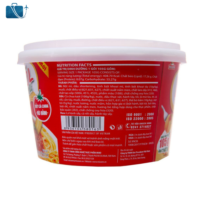 Thùng 12 Tô Mì Trộn Cung Đình Kool Spaghetti 105g 3