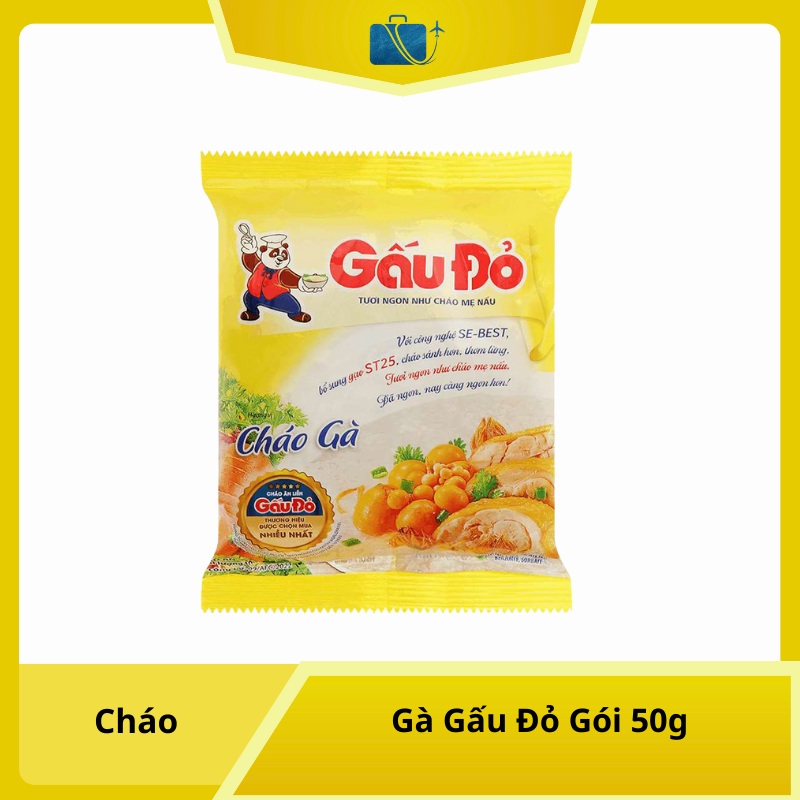 Cháo Gà Gấu Đỏ Gói 50g