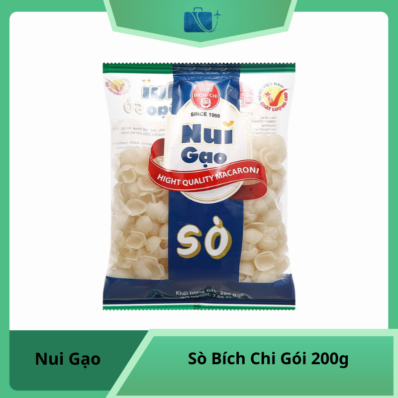 Nui Gạo Sò Bích Chi Gói 200g