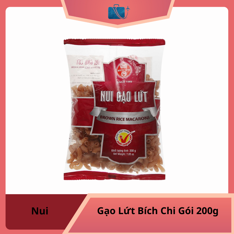 Nui Gạo Lứt Bích Chi Gói 200g