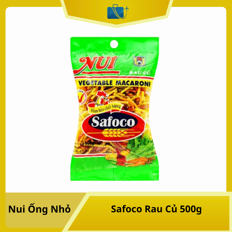 Nui Ống Nhỏ Safoco Rau Củ 500g